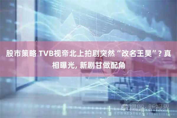 股市策略 TVB视帝北上拍剧突然“改名王昊”? 真相曝光, 新剧甘做配角
